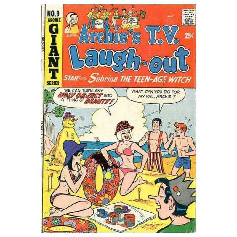 Archie's TV Laugh-Out #9 Archie comics Fine Full description below [e{