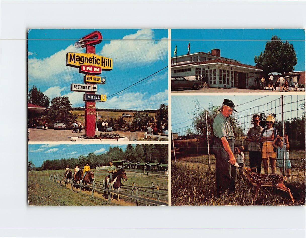Postcard Magnetic Hill Inn New Brunswick Canada
