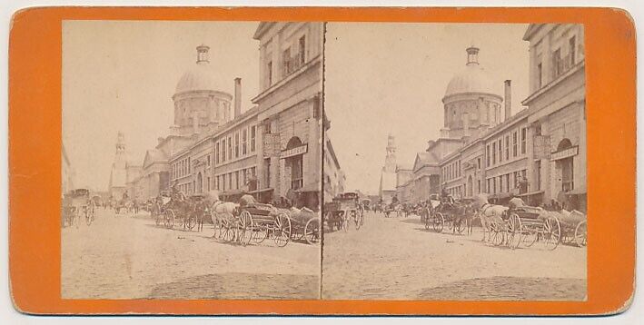 CANADA SV - Quebec - Montreal - Bonsecour Market - 1870s