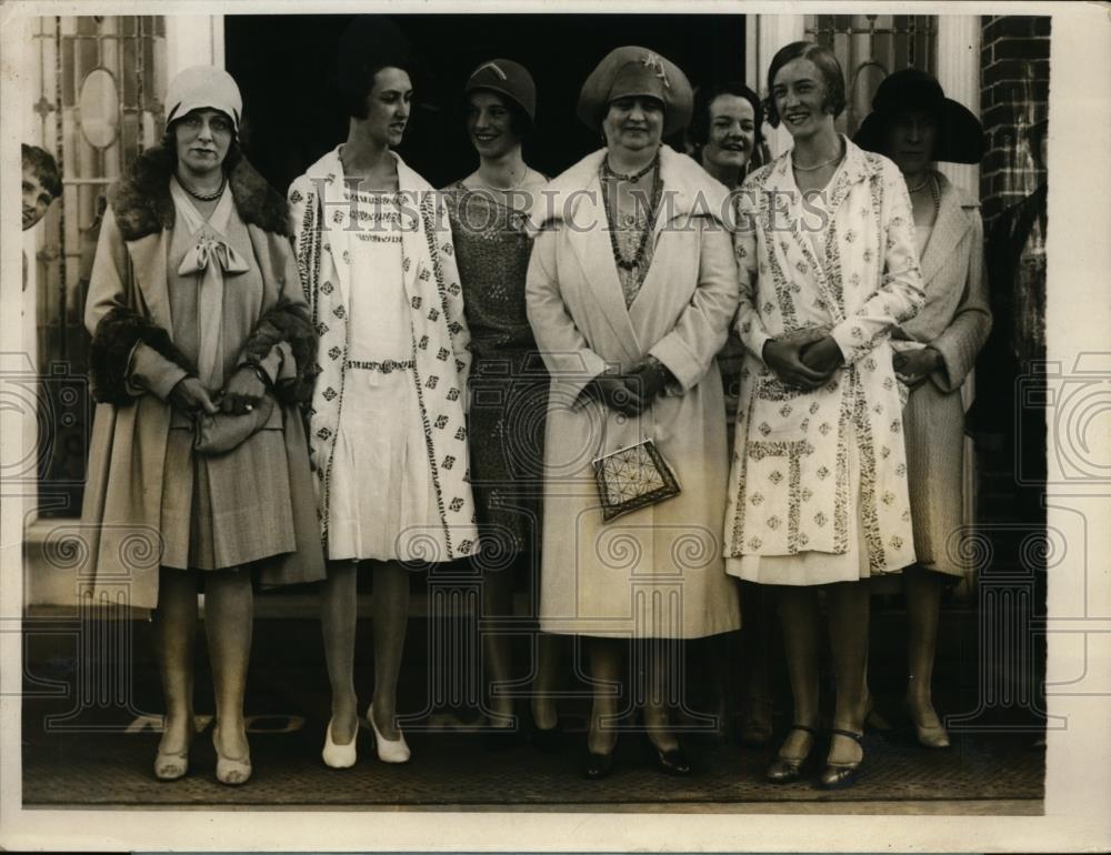 1928 Press Photo Mrs Alfred E Smith Mrs Arthur Smith Florence Reardon R Pedrick