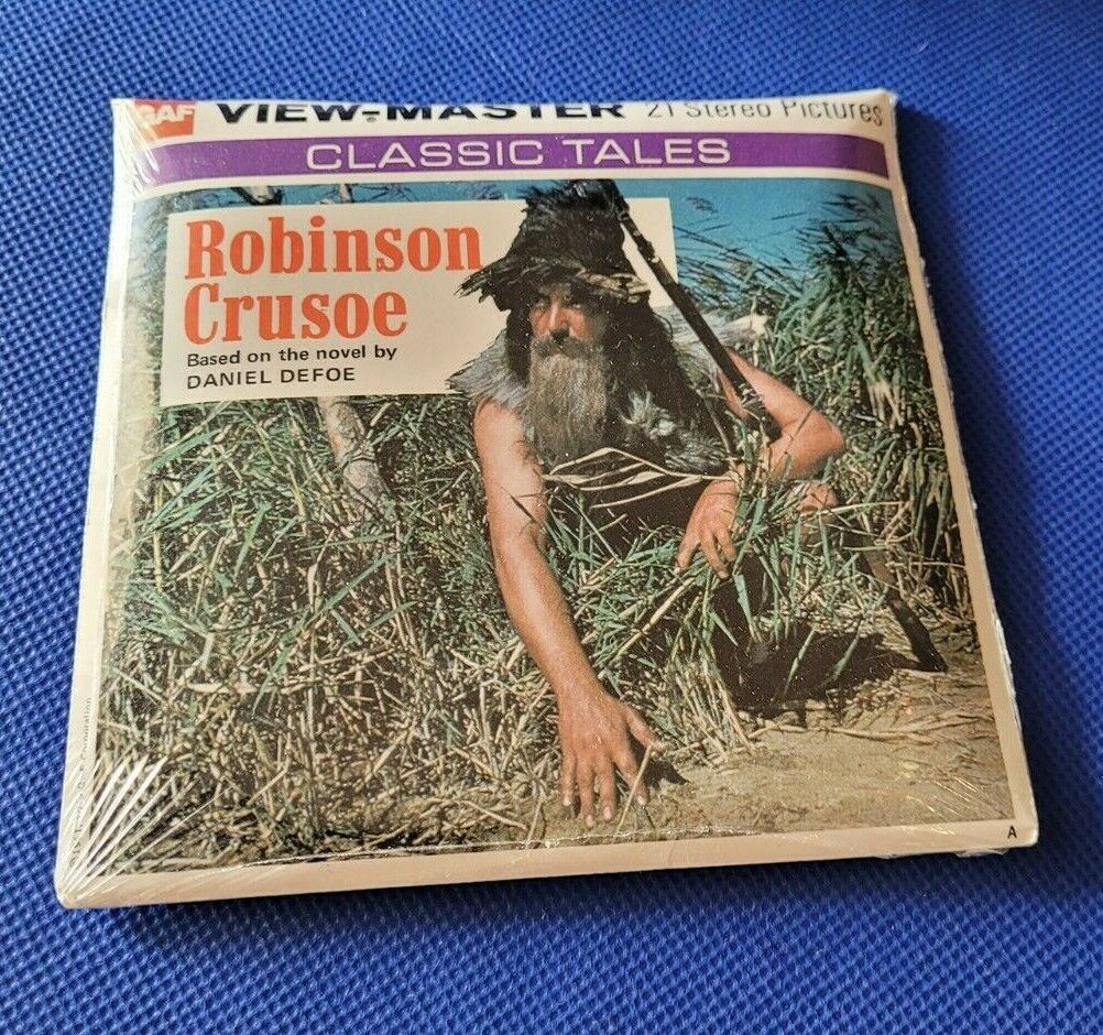 Sealed B438 Robinson Crusoe Defoe Classic Tales view-master Reels Packet