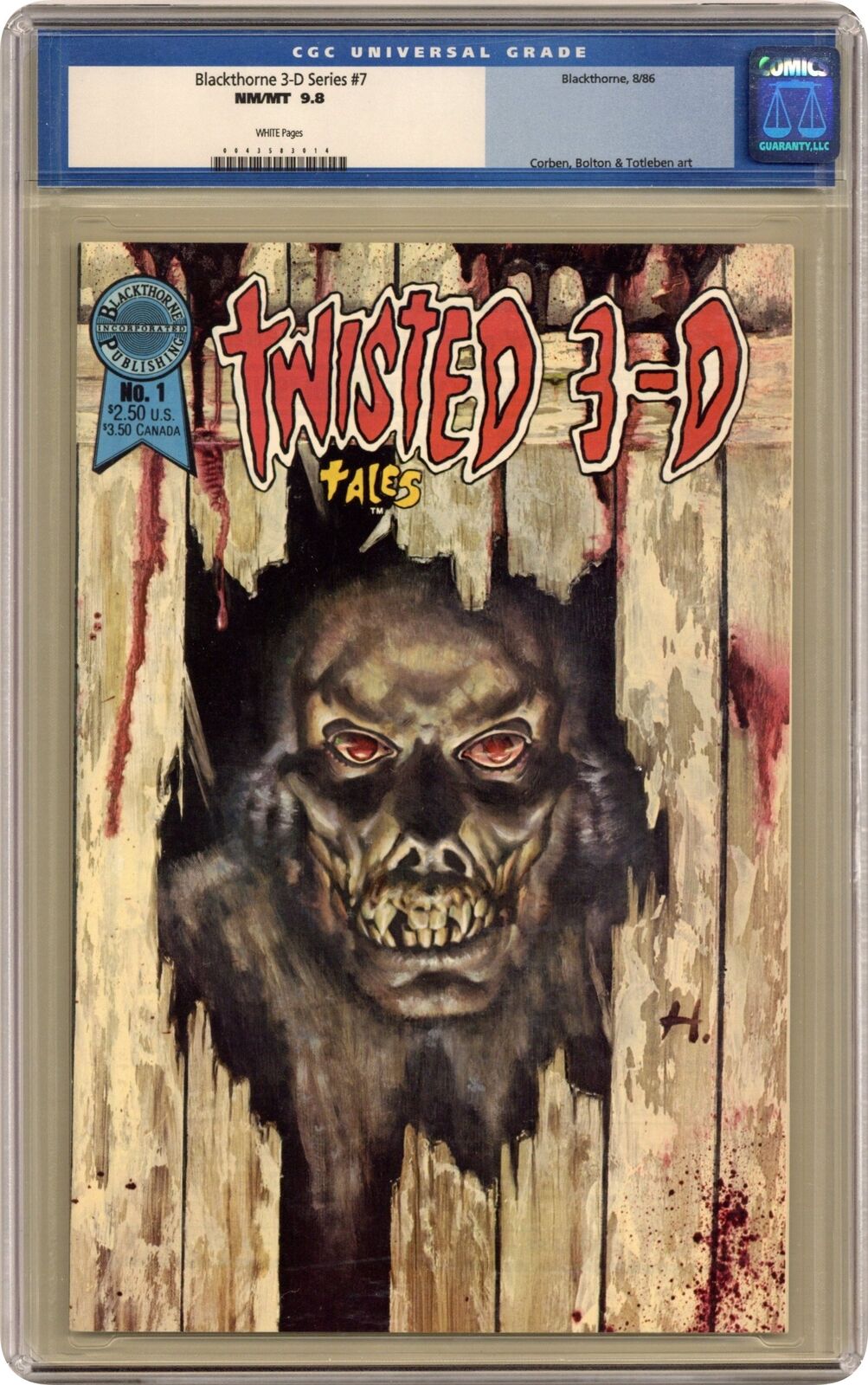 Twisted Tales 3-D #1 CGC 9.8 1996 0043583014