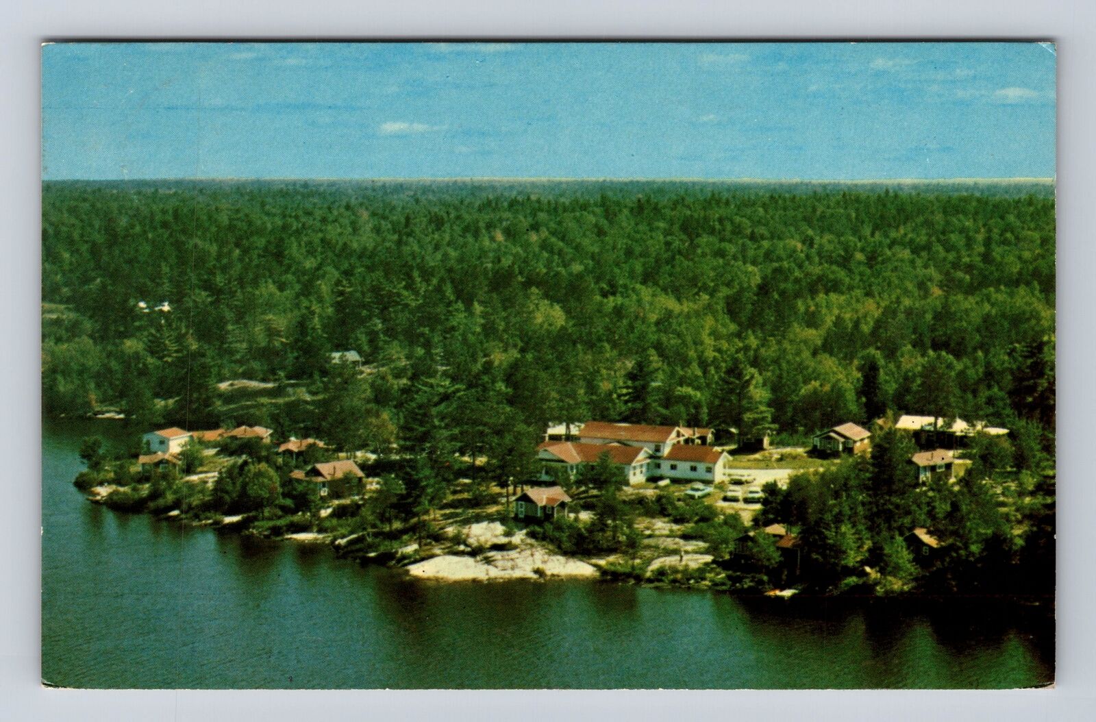 Monetville Ontario-Canada, Shuswap Camp, Antique, Vintage c1969 Postcard