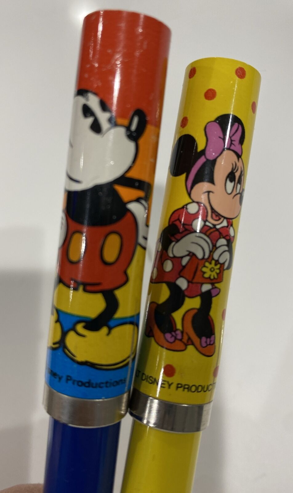 Vintage Walt Disney Mickey Mouse & Minnie Sheaffer Ballpoint Pens