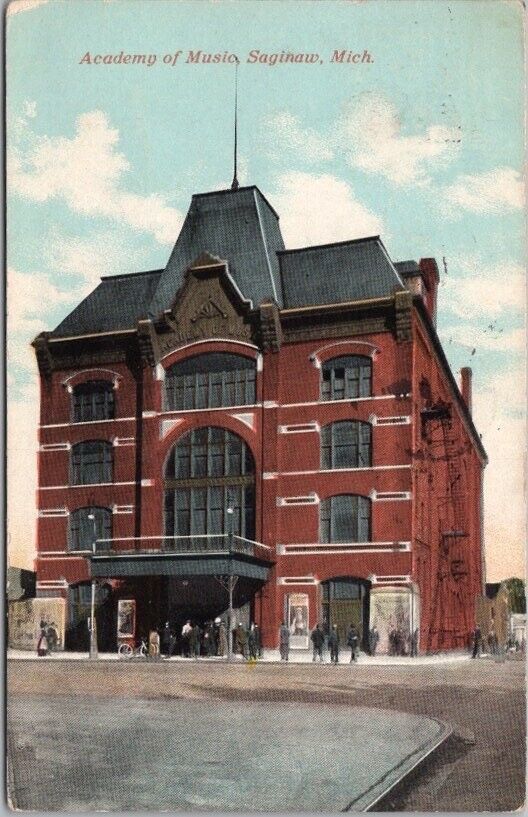 1912 SAGINAW, Michigan Postcard \