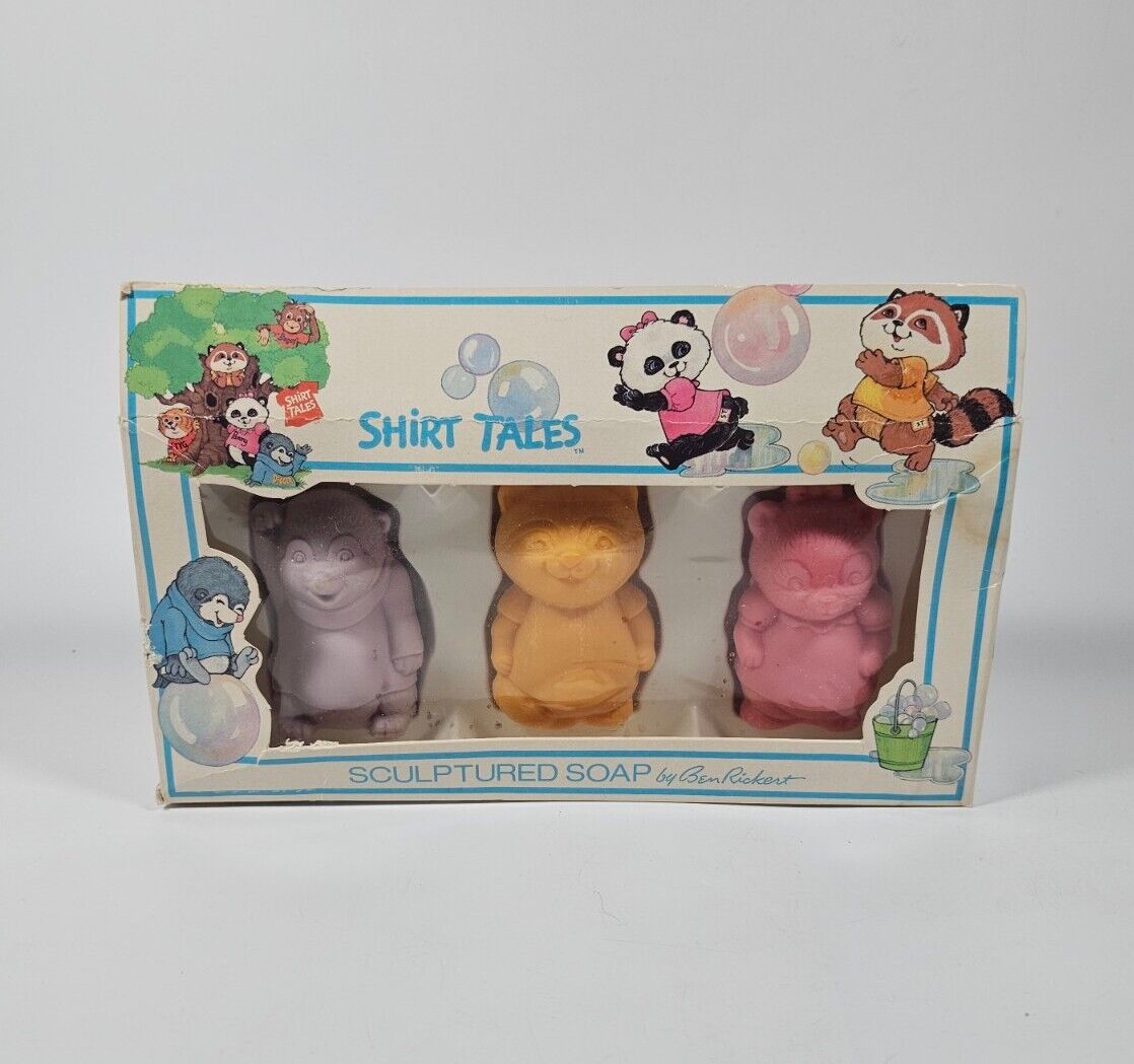Vintage Shirt Tales Hanna Barbera Cartoon Themed Collectible Soap New Old Stock 