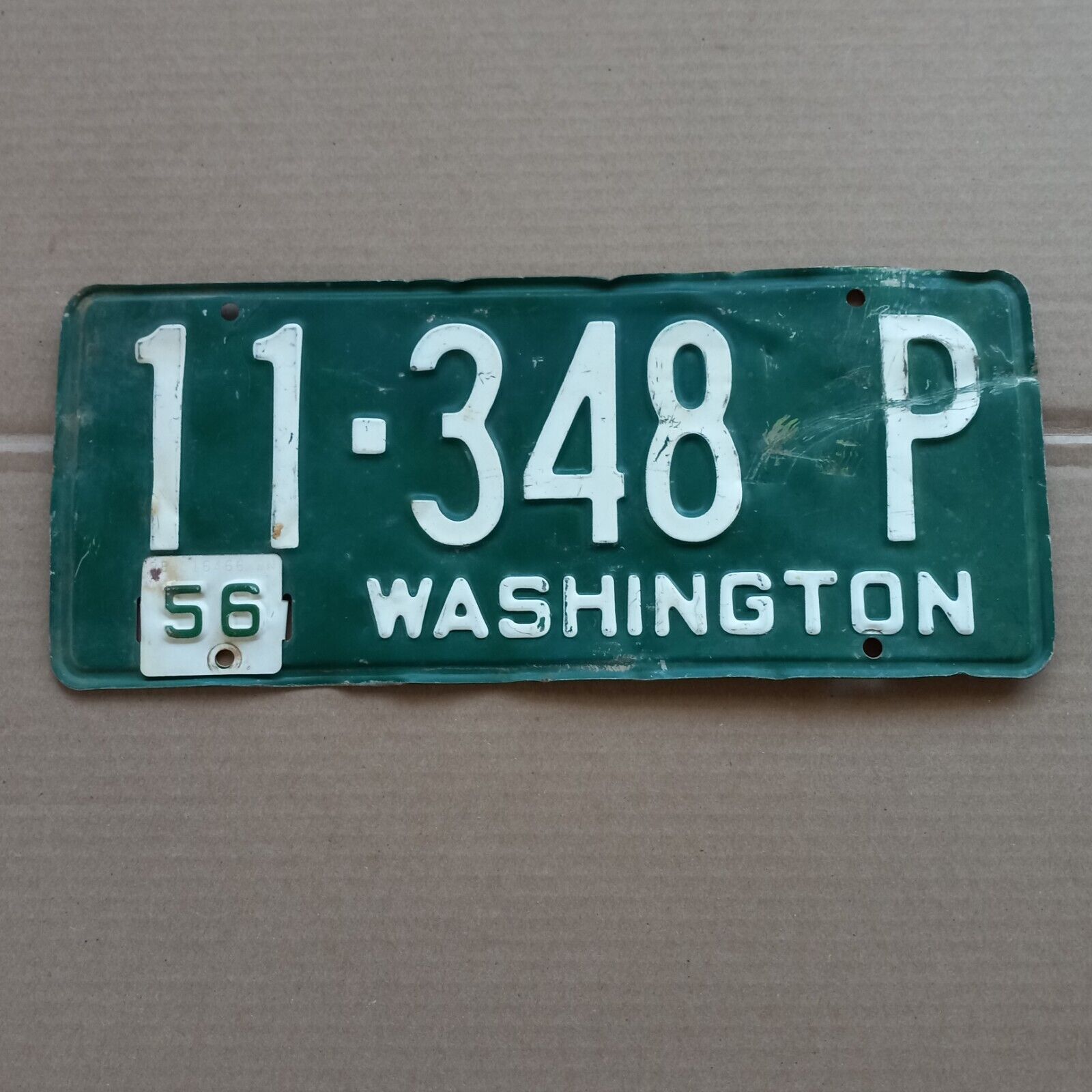 1956 Washington License Plate - 