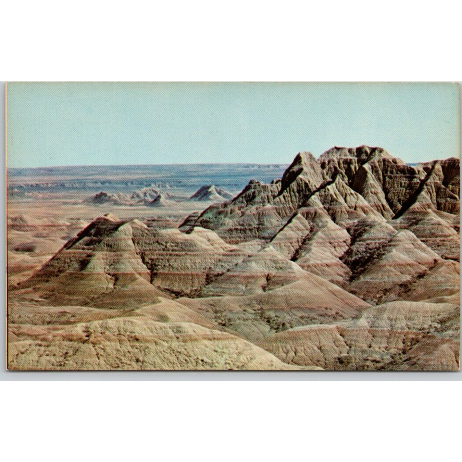Postcard SD Badlands National Monument Multi-Colored Buttes