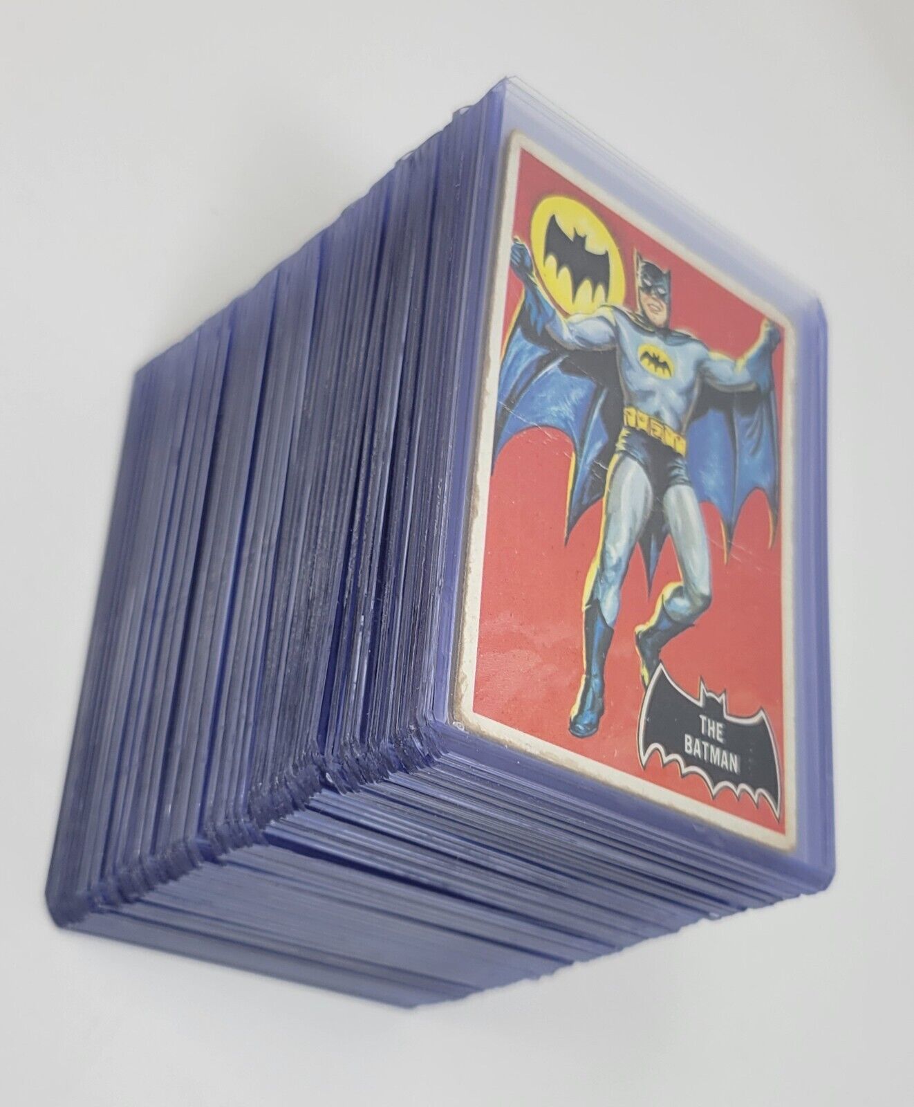 1966 Topps Batman - 1st Series/Black Bat/Orange back - Complete set of 55 cards