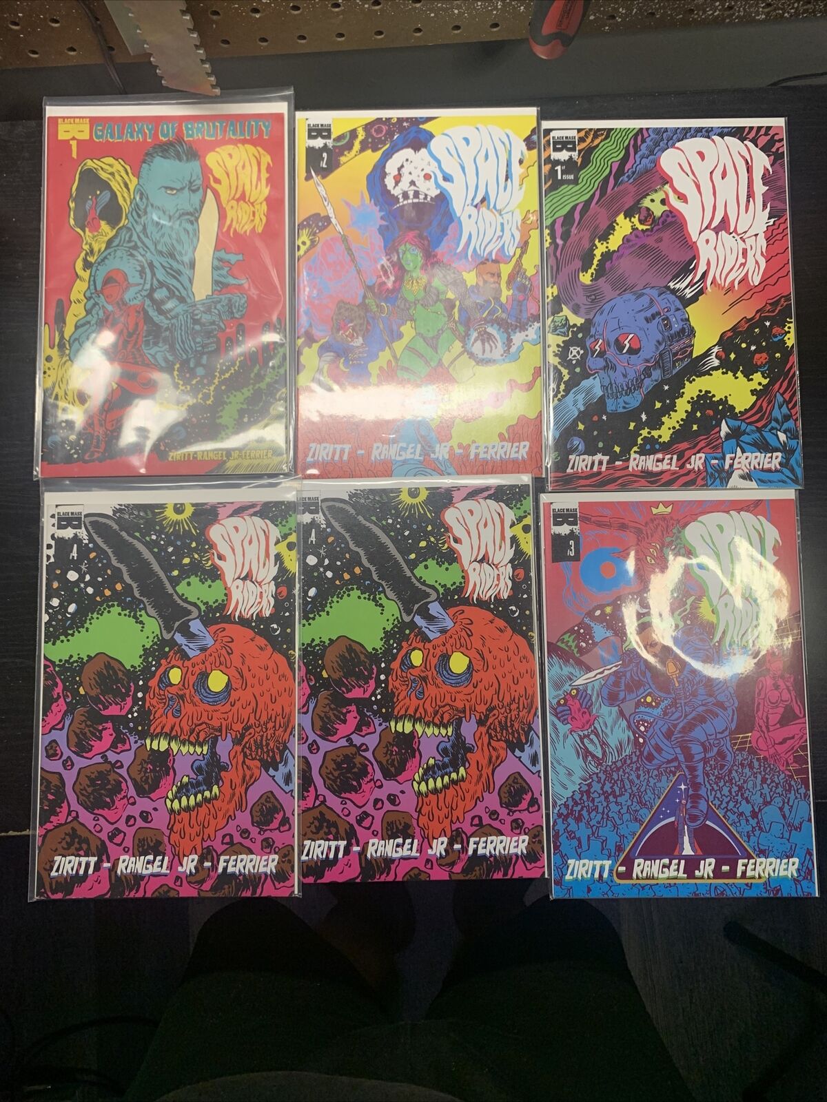 Space Riders 1-4+ hardcover + Galaxy Of Brutality #1 Black mask comics