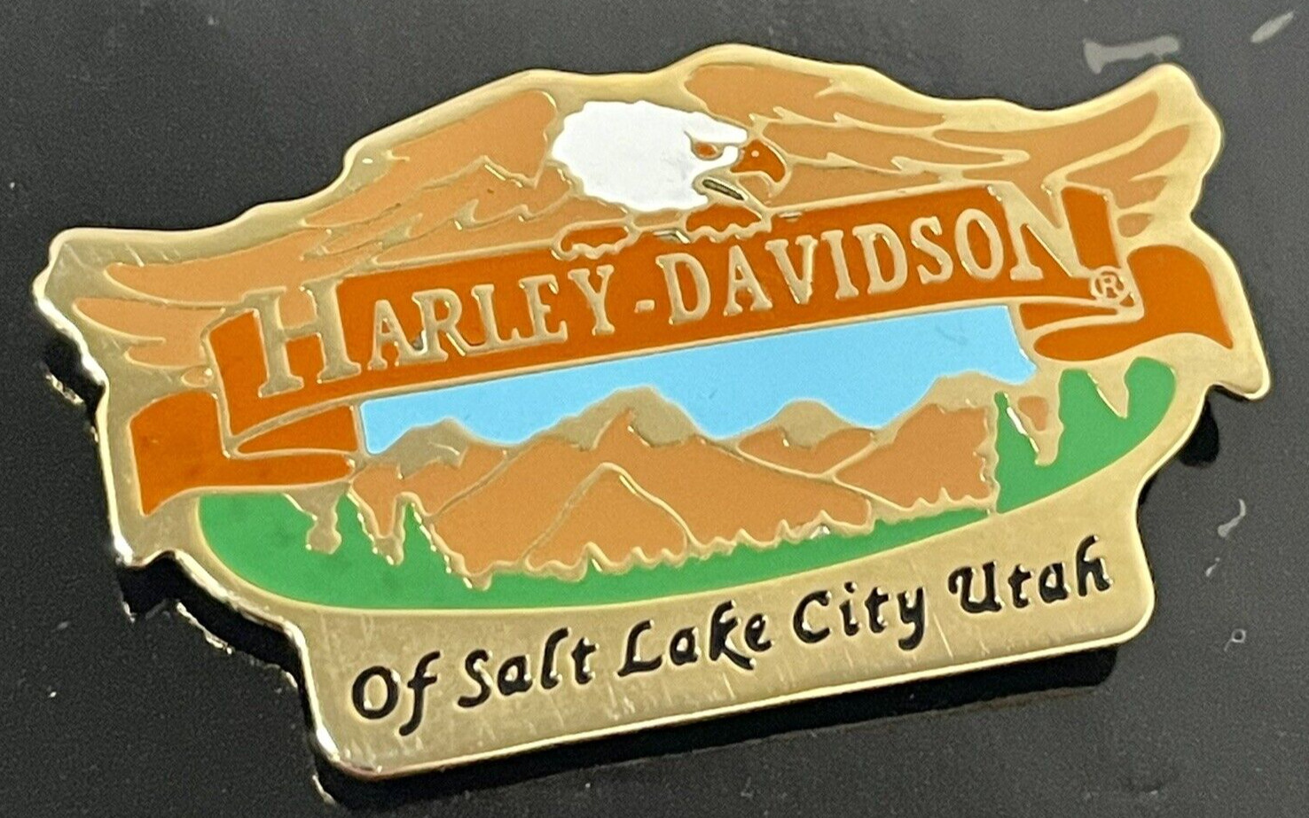 Harley Davidson Salt Lake City Utah Motorcycle Vest Pin