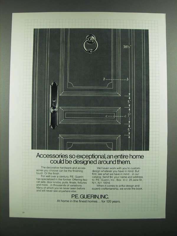 1982 P.E. Guerin Hardware and Accessories Ad - Exceptional