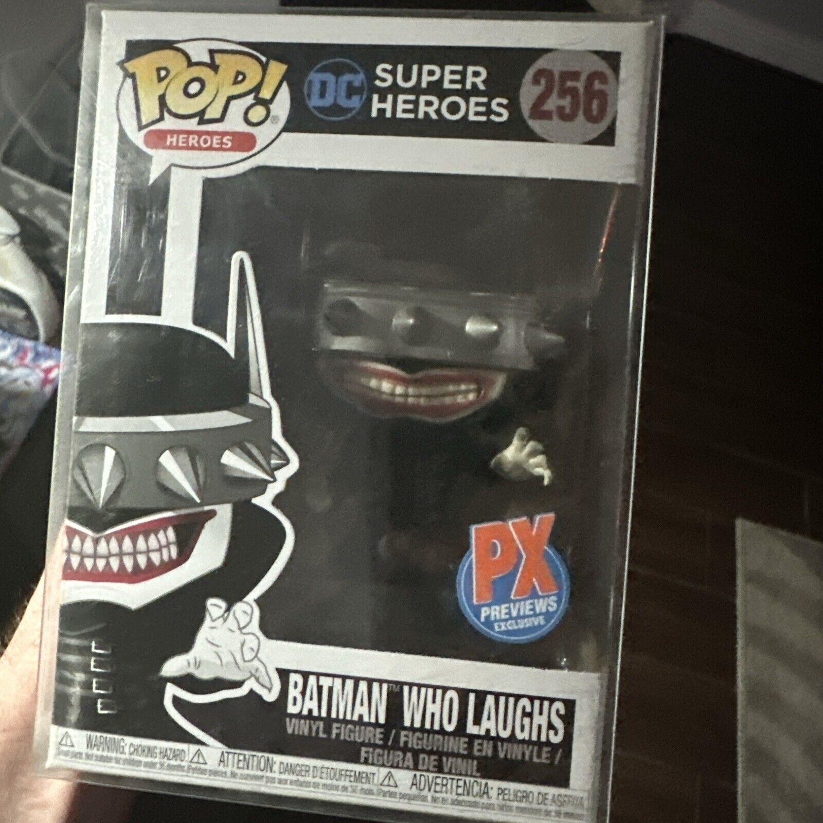 Batman Who Laughs 256 Funko Pop W/ Protector PX Previews Exclusive 