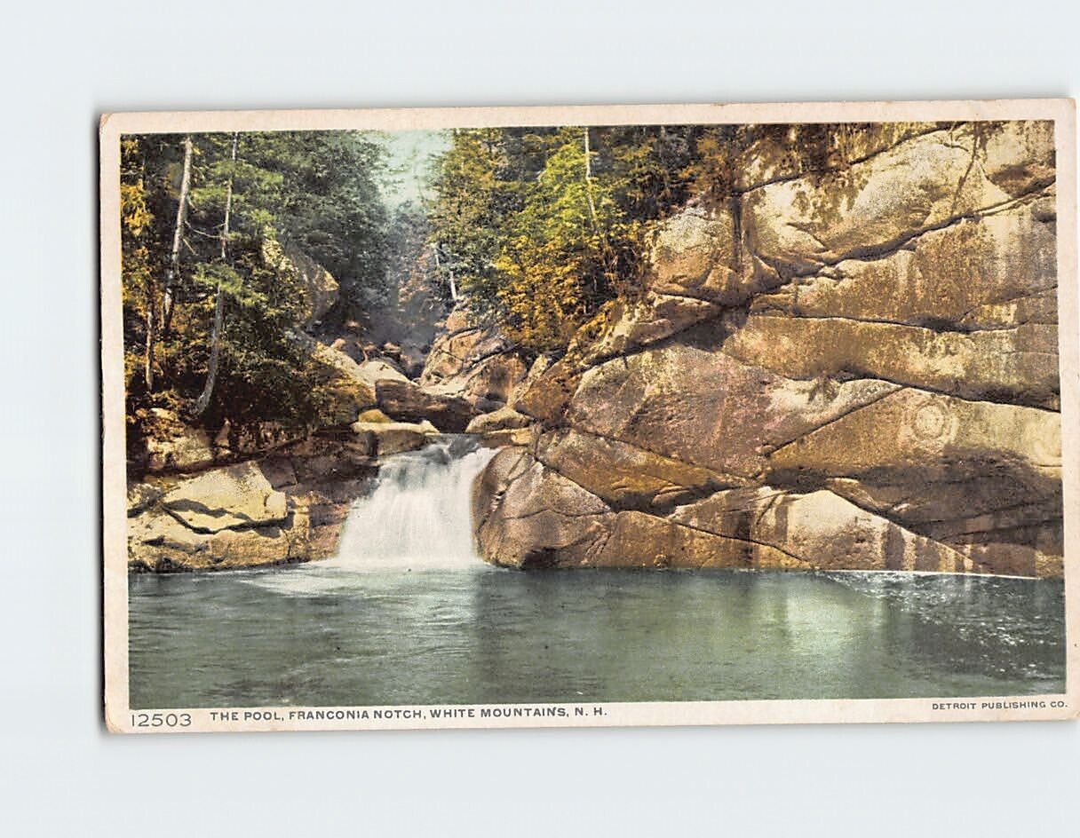 Postcard The Pool Franconia Notch White Mountains New Hampshire USA