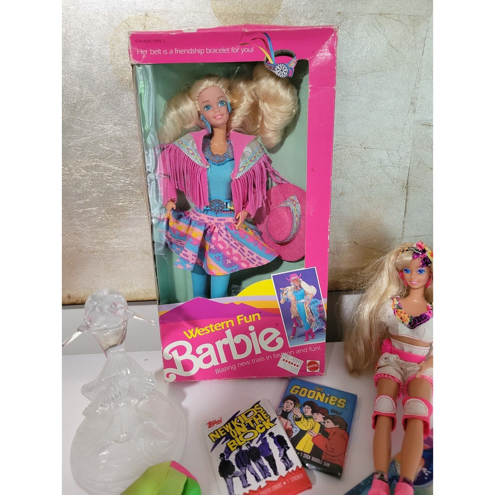 Vintage 1989 Western Fun Barbie Doll New in Box