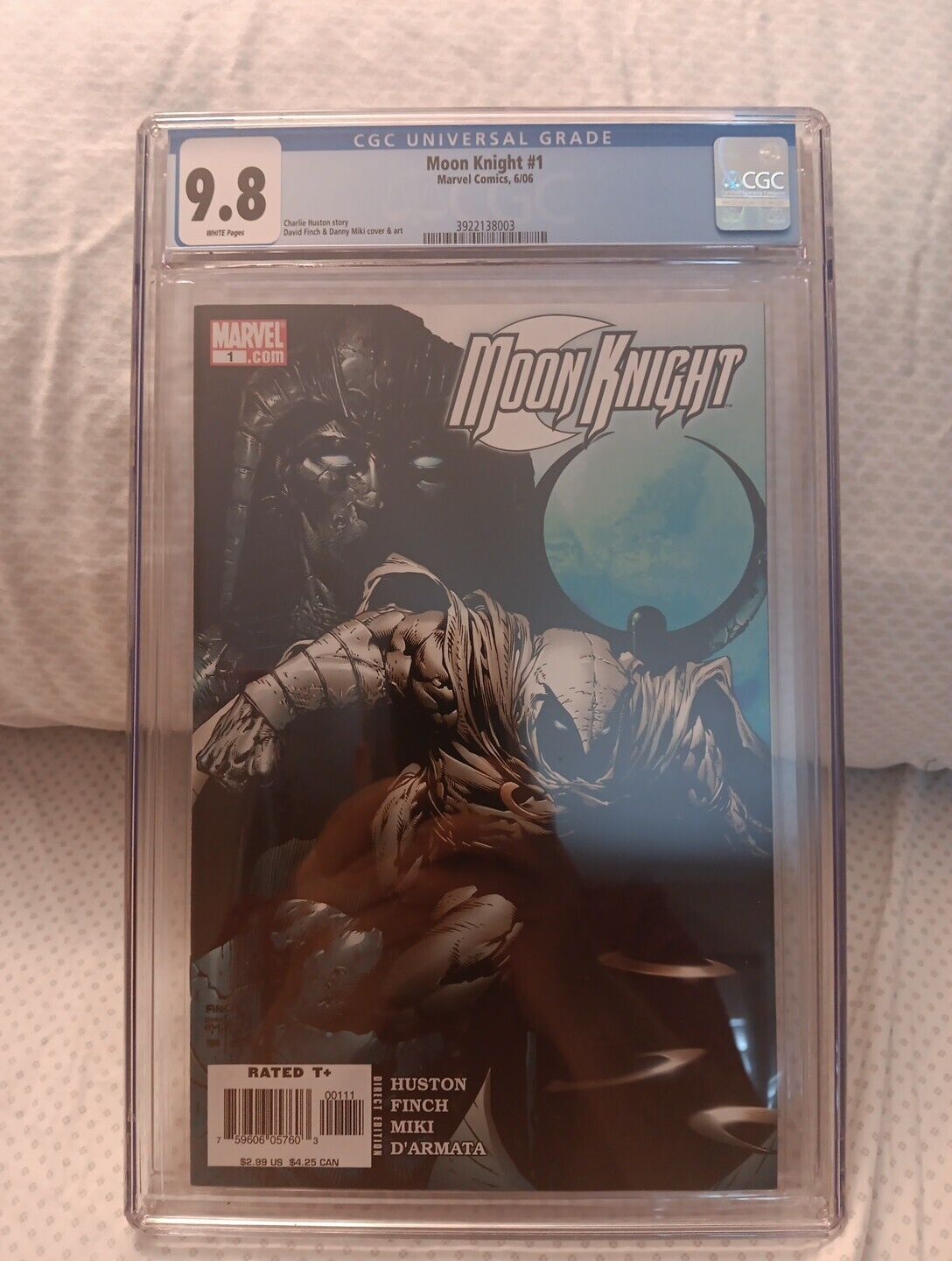Moon Knight #1 CGC Graded 9.8 Marvel June 2006 White Pages Comic Book.