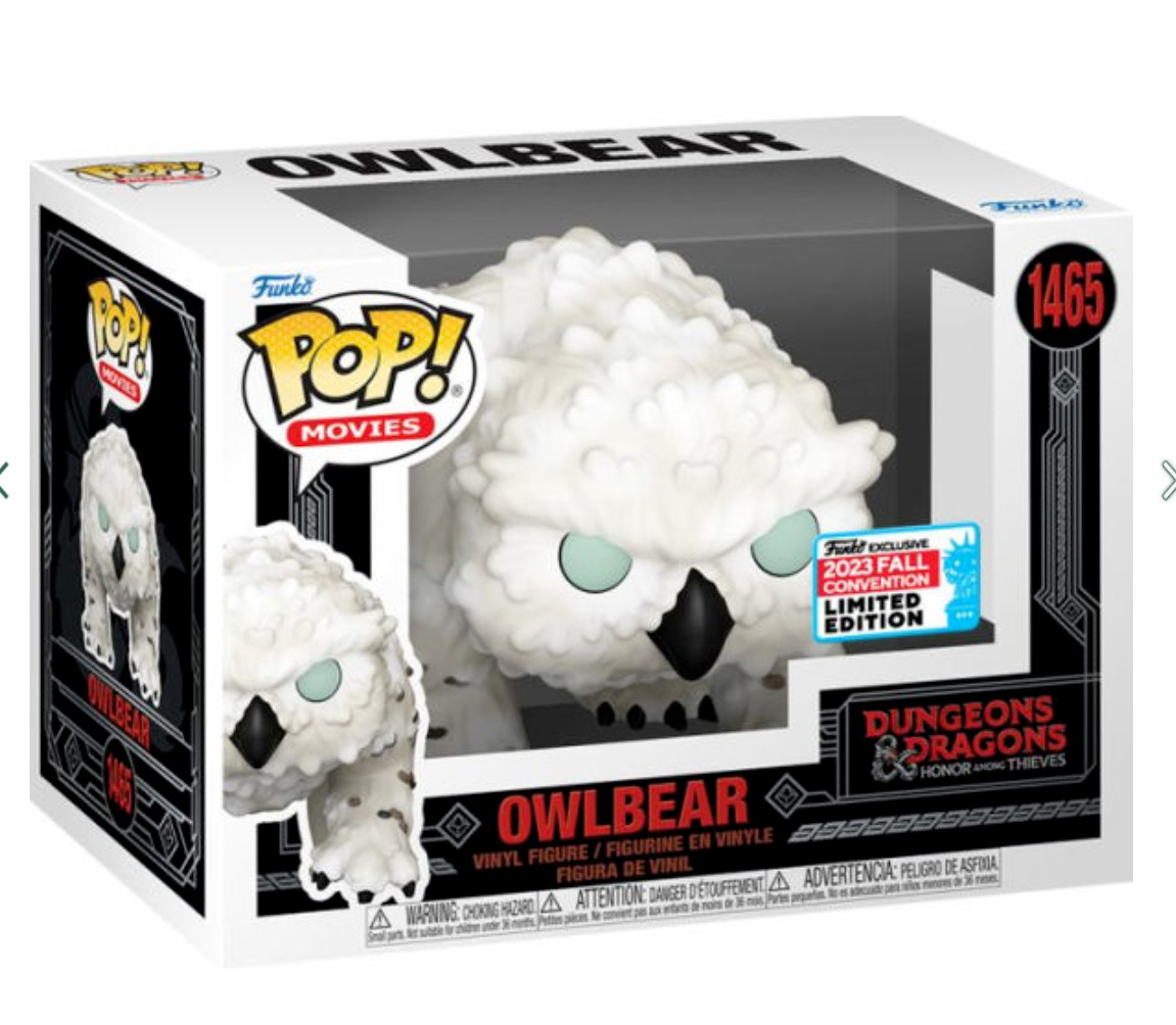 POP Movies: Dungeons and Dragons Owlbear Pop by FUNKO Read Description