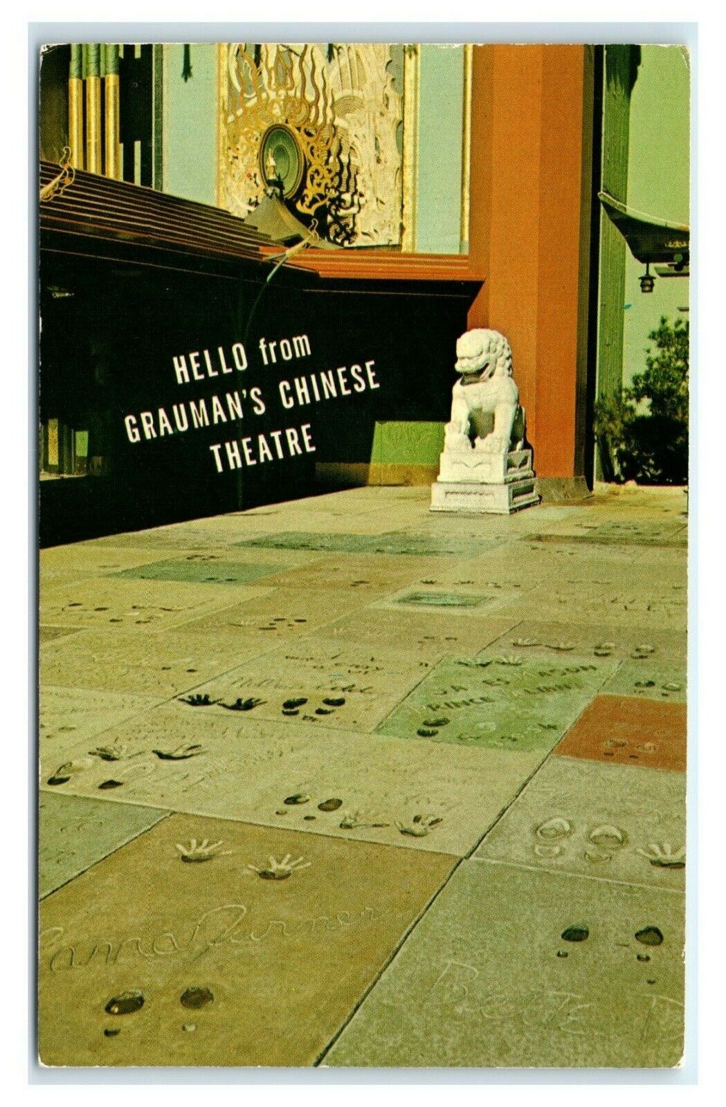 Postcard Foyer of Grauman\'s Chinese Theatre, Hollywood CA Z3