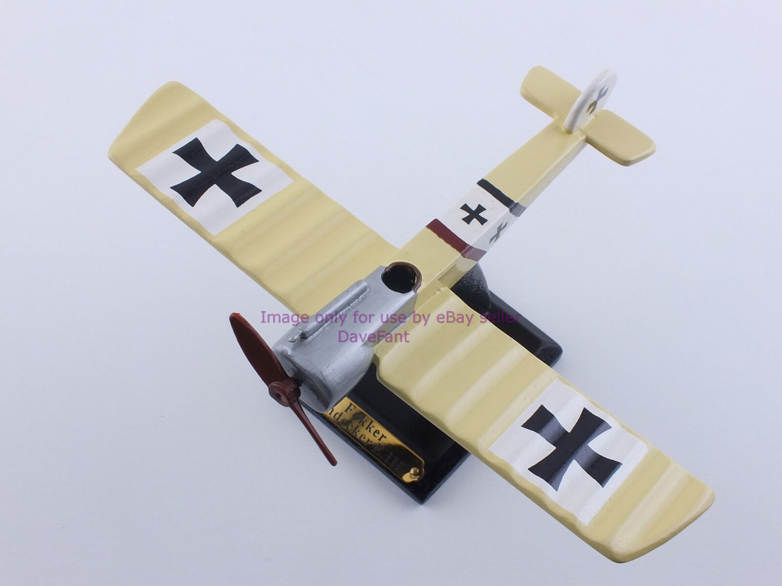 Fokker Eindecker E.III Airplane Wood Display Model - New 