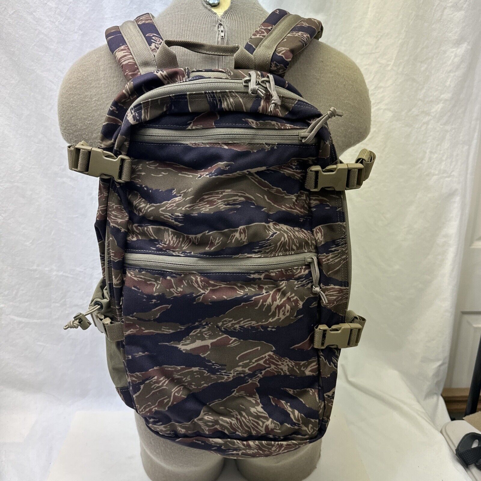 London Bridge LBT-8007ALV Low Vis Tactical EDC Pack Tiger Stripe Backpack