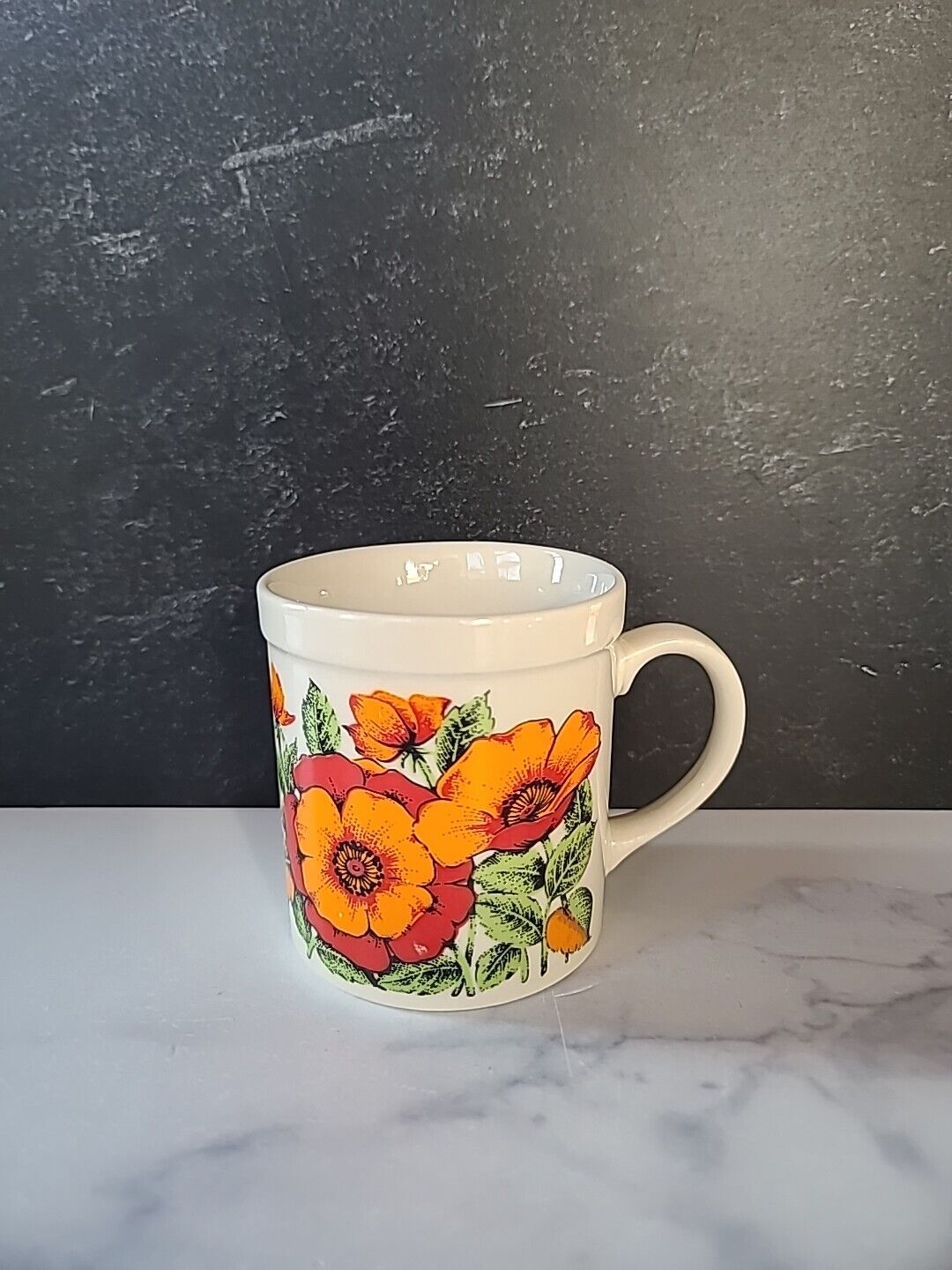 Vintage Floral Japan Coffee Mug