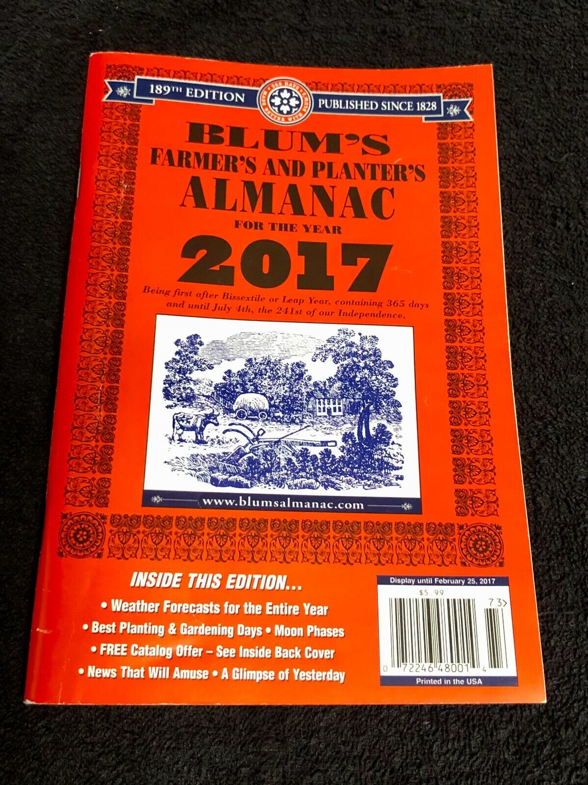 2017 Blum\'s Farmer\'s and Planter\'s Almanac