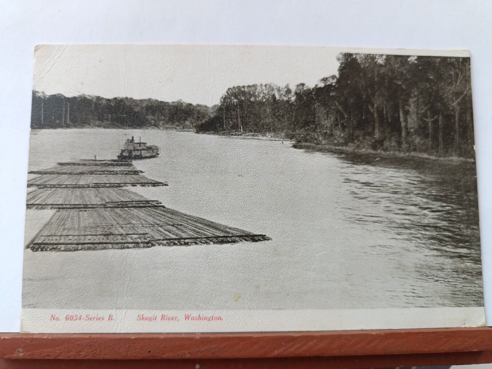 Vintage Postcard. Skagit River, Northwest Washington PMK 1908 (N17)