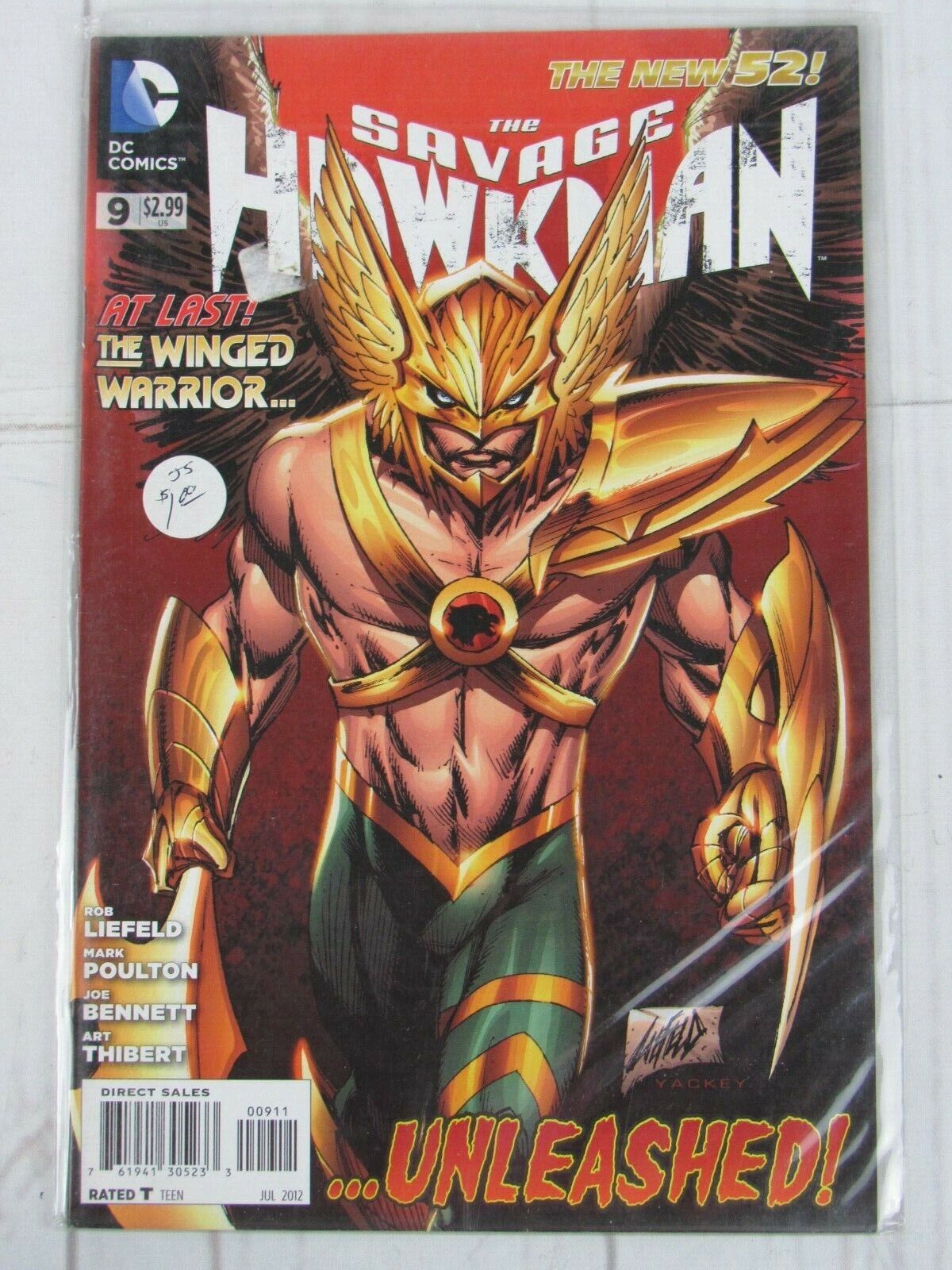 The Savage Hawkman #9 July 2012 DC Comics 