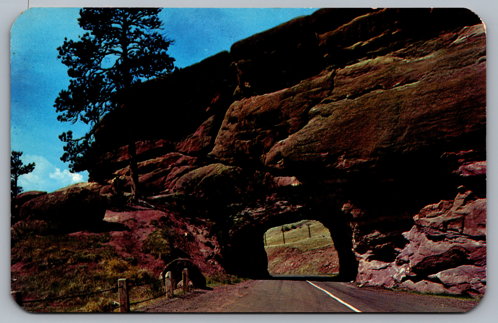 Postcard Tunnel in Park of the Red Rocks Denver Mountain Parks Denver Colorado