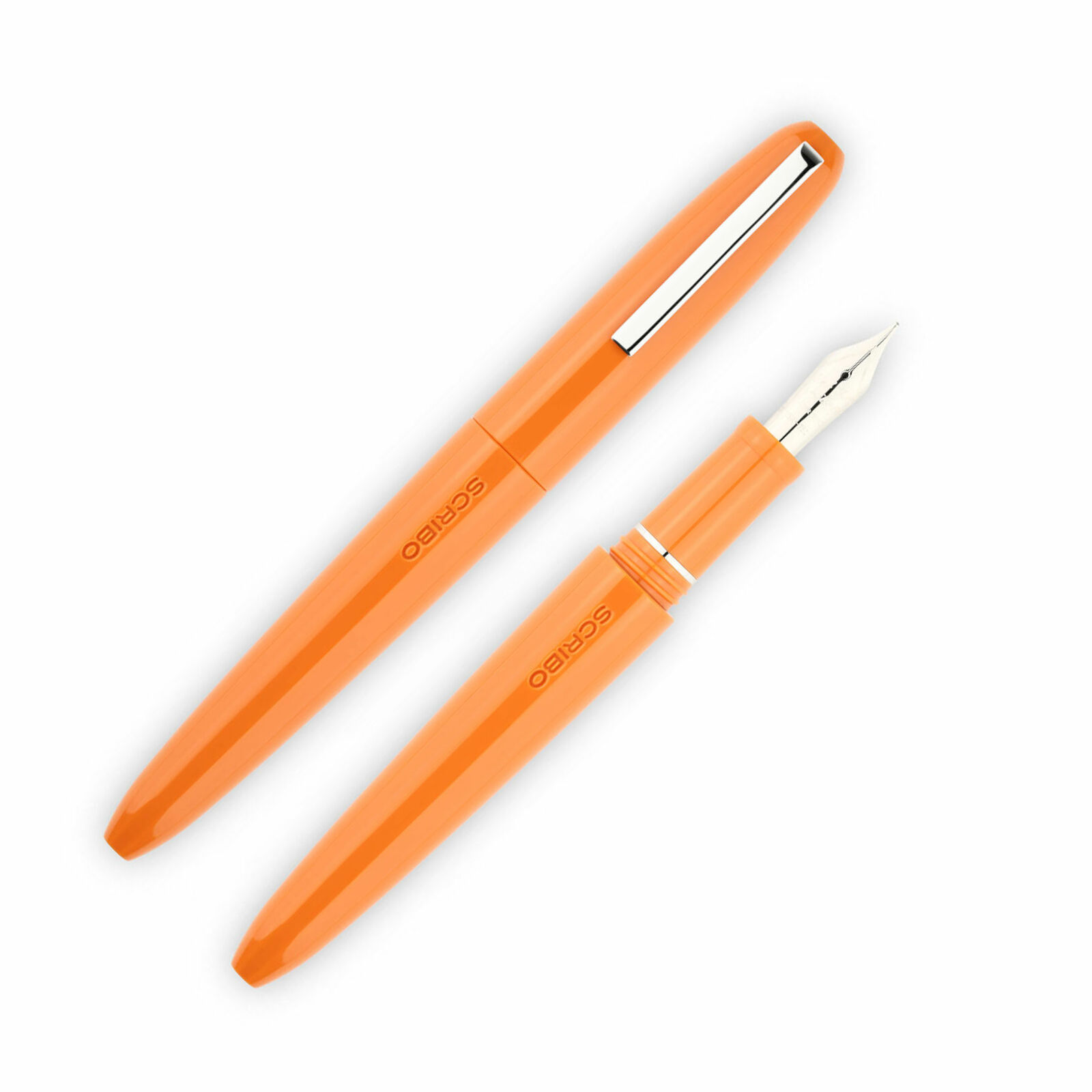 Scribo Piuma Fountain Pen in Levante Orange 14K Flexible Gold Nib - Extra Fine