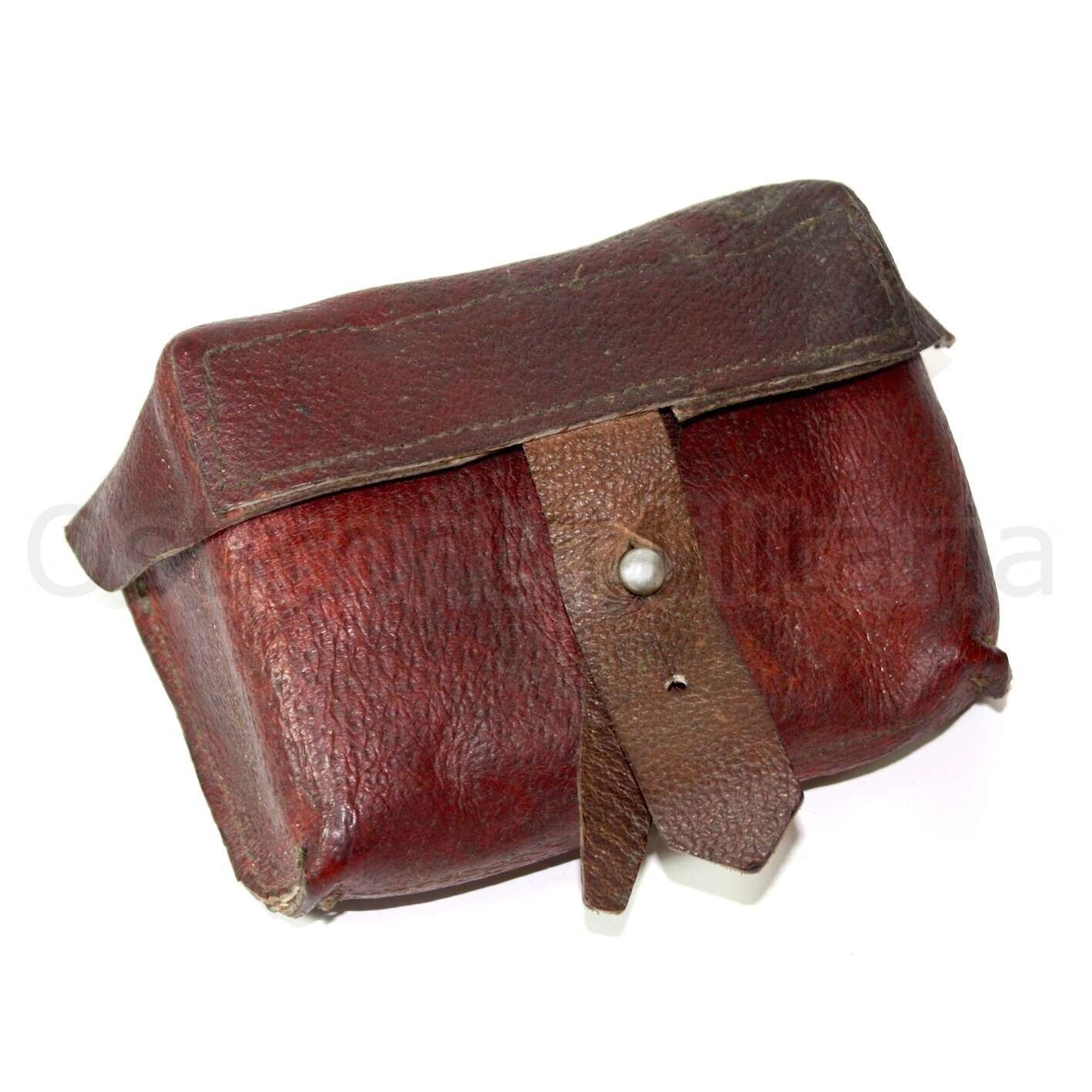 Original WW2 Soviet SVT-40 leather ammo pouch Marked