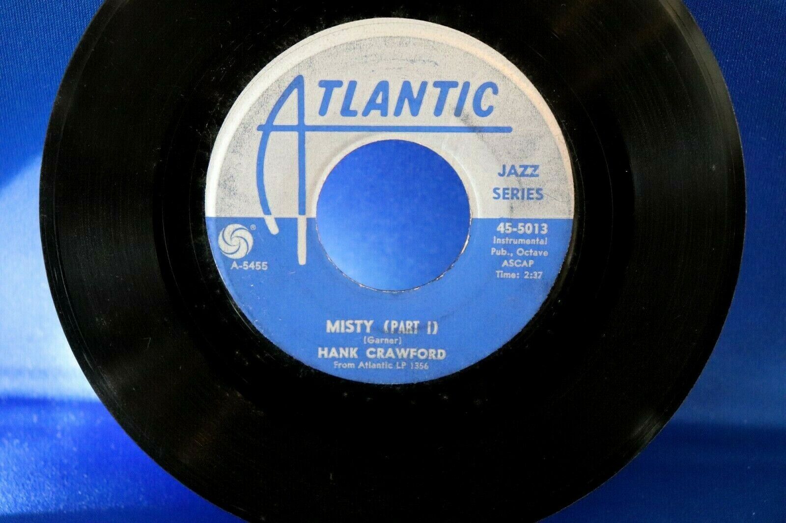 Jazz Sax HANK CRAWFORD Misty ATLANTIC 5013 Scarce Limited Series 1961 VG