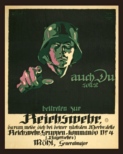 Print: Auch Du Sollst Beitreten Zur Reichswehr, 1919