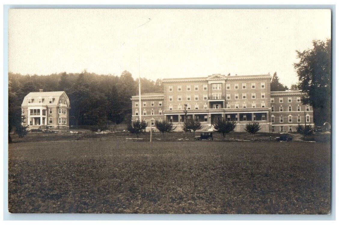c1918 Masonic Home Building View Wallingford Connecticut CT RPPC Photo Postcard