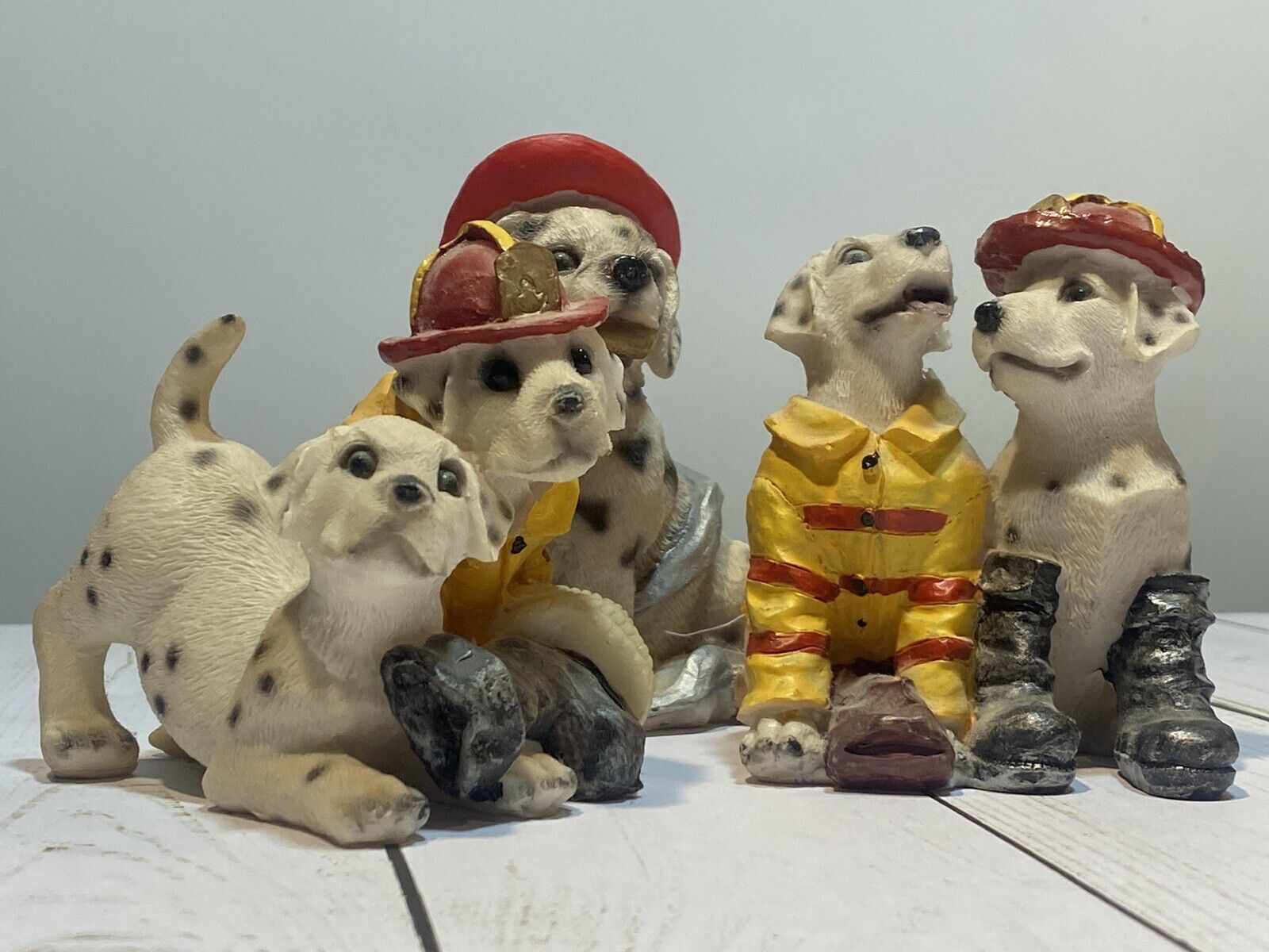 Set of THREE Fire Station Fire Dog~Home Decor,Kids~Dalmatians Fire Memorabilia