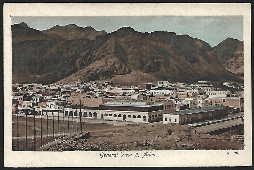 (AOP) Aden vintage postcard General View 2, Aden