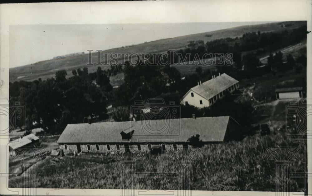 1934 Press Photo Yankton So Dk Rehabilitation camp for unemployed farmers