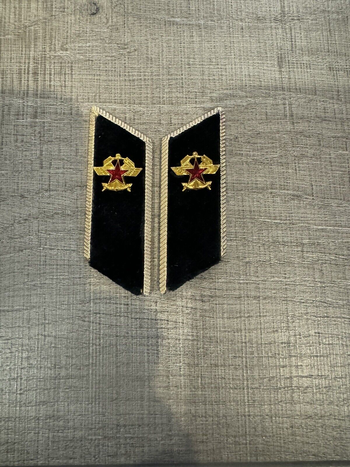 Military Soviet Russian buttonholes of an officer of the Railway Troops. New