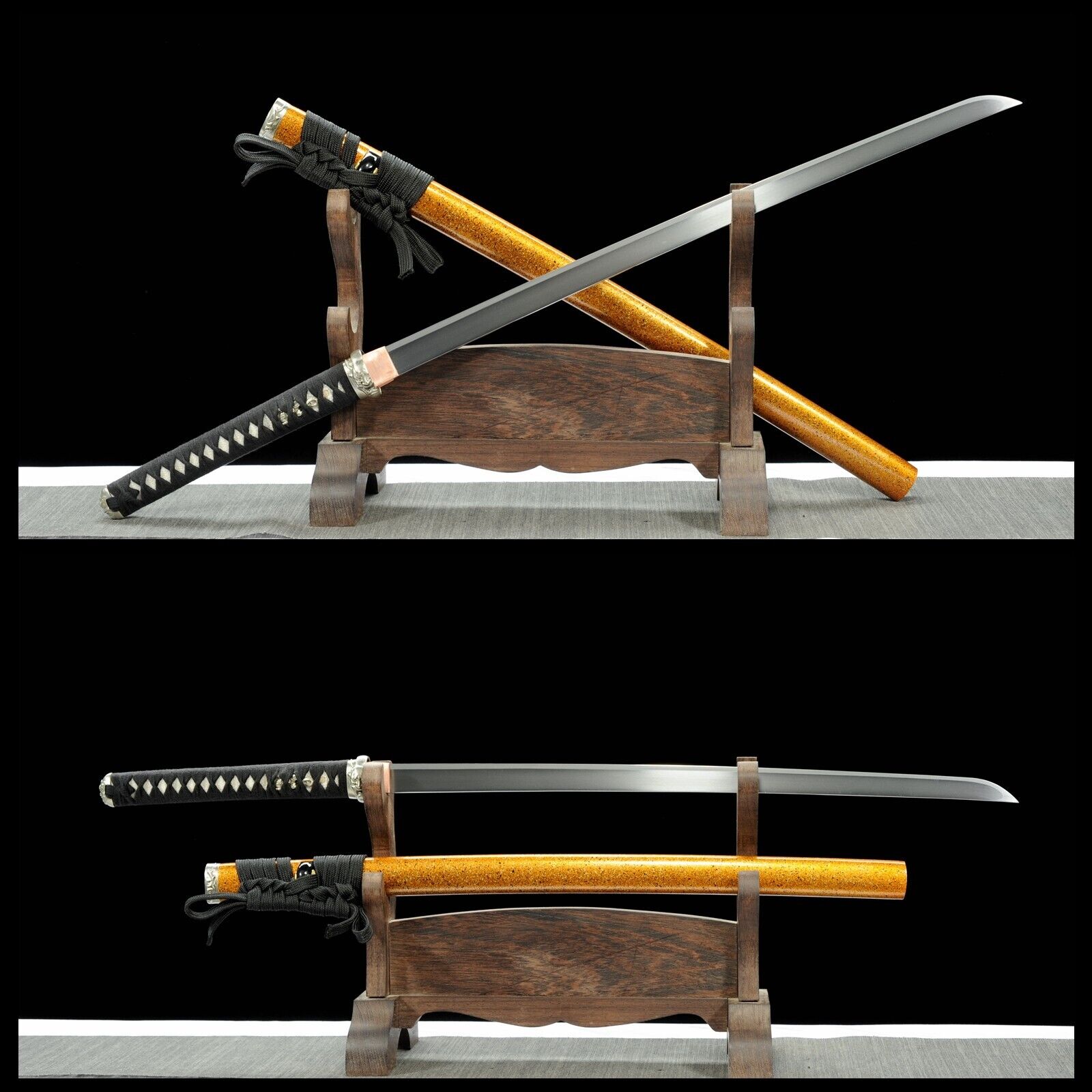 Handmade TAMAHAGANE Steel Blade Japanese Samurai sword Full Tang Sharp  Katana