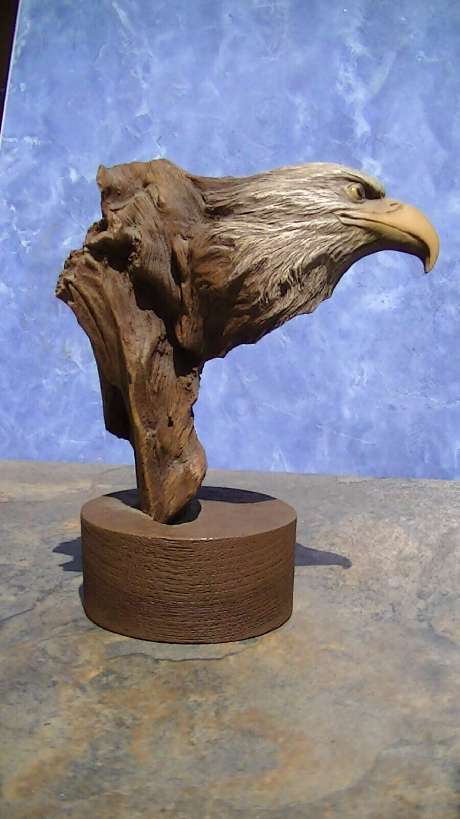 Rick Cain Wood Flight Eagle Sculpture - 583 of 2000 7\