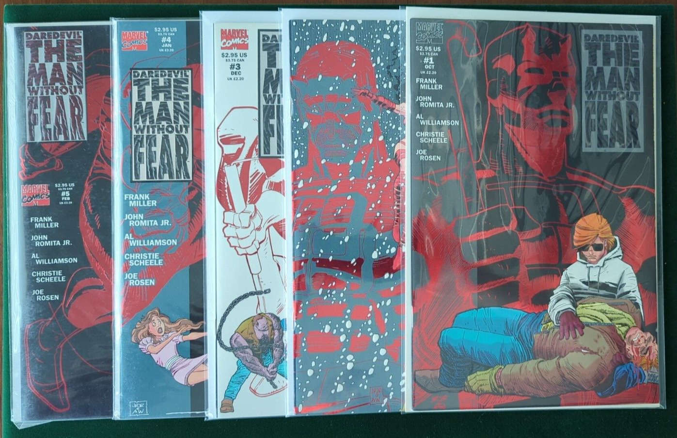 Marvel Daredevil The Man Without Fear 1-5 Miller Romita Classic