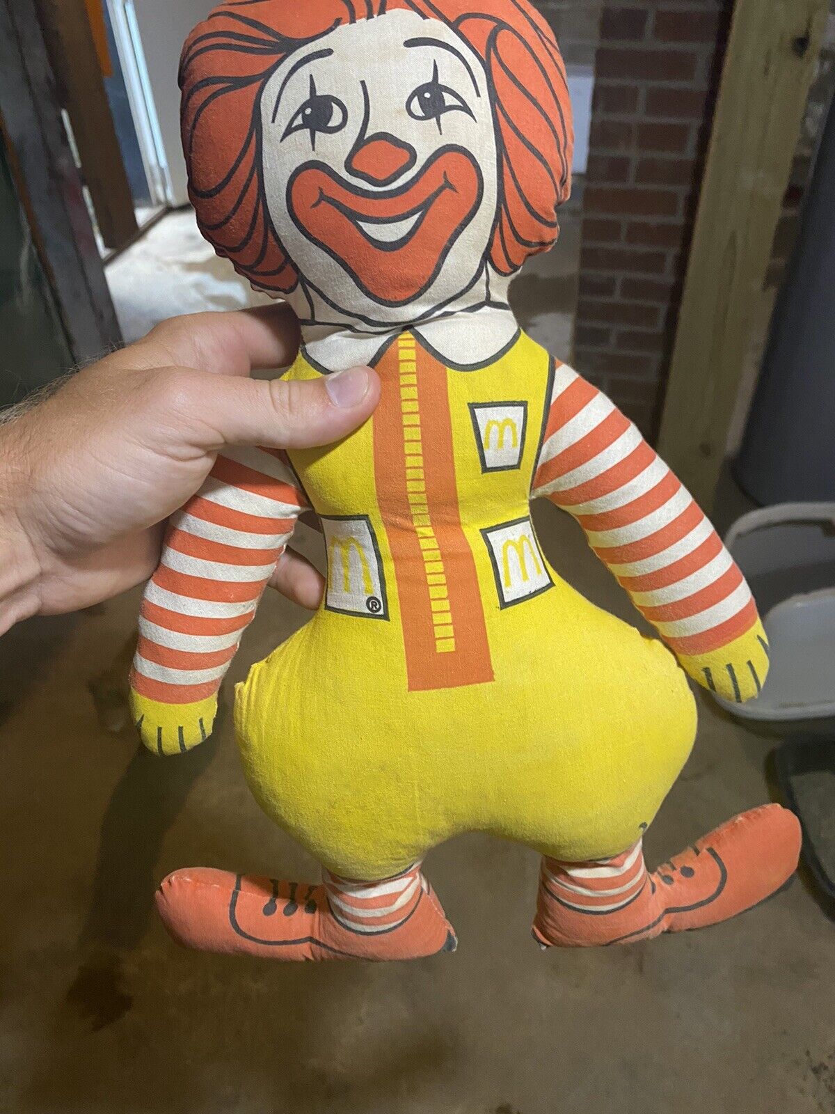 Vintage 1984 Ronald Mcdonald Red Yellow McDonald\'s Plush Stuffed Toy 12\