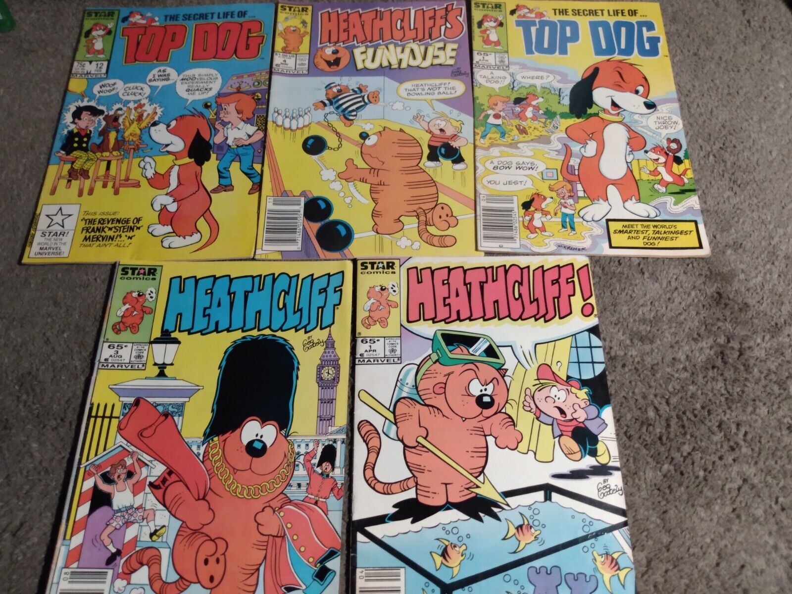 Heathcliff/Top Dog/Royal Roy Comic Lot (1984-87)