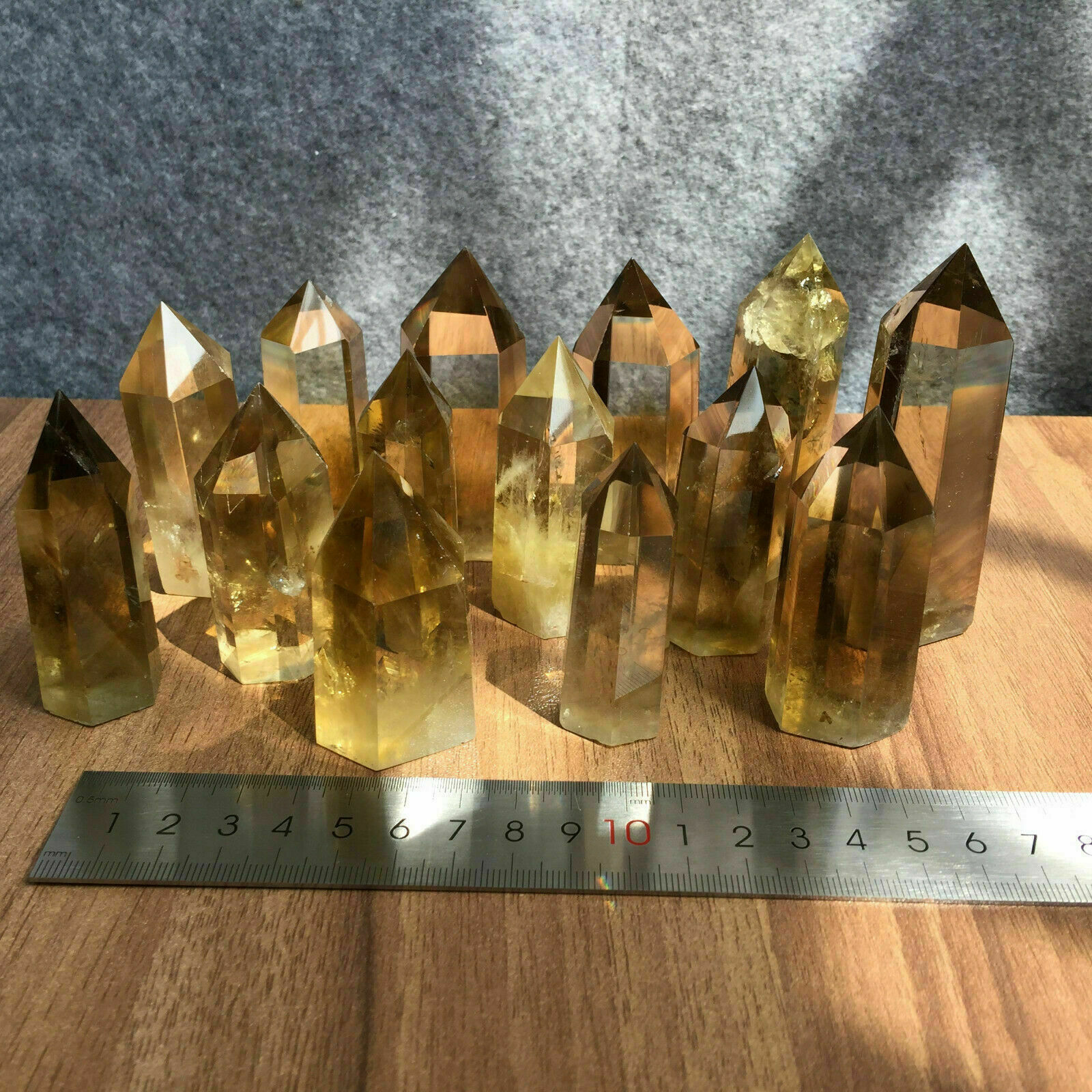 2.2LB Natural smokey citrine quartz obelisk crystal wand point healing~wholesal
