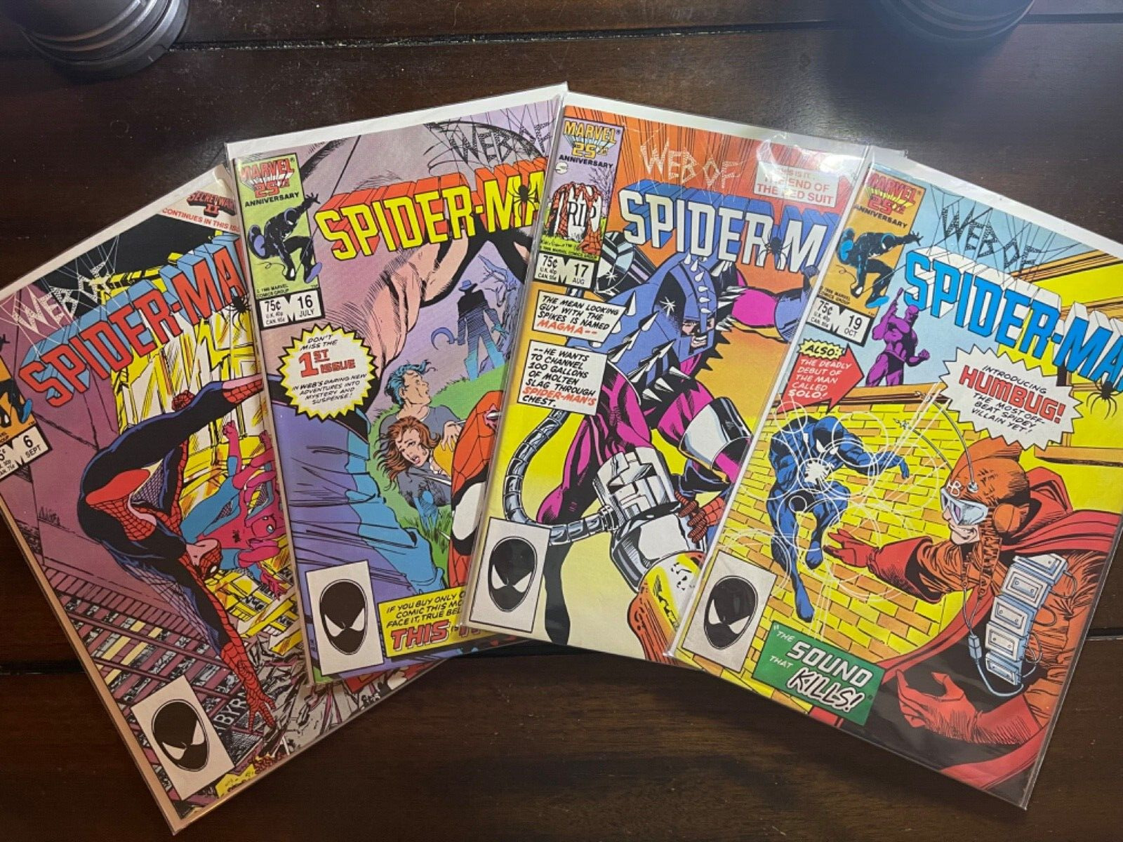 Web of Spider-Man #6, 16, 17, 19 LOT of 4