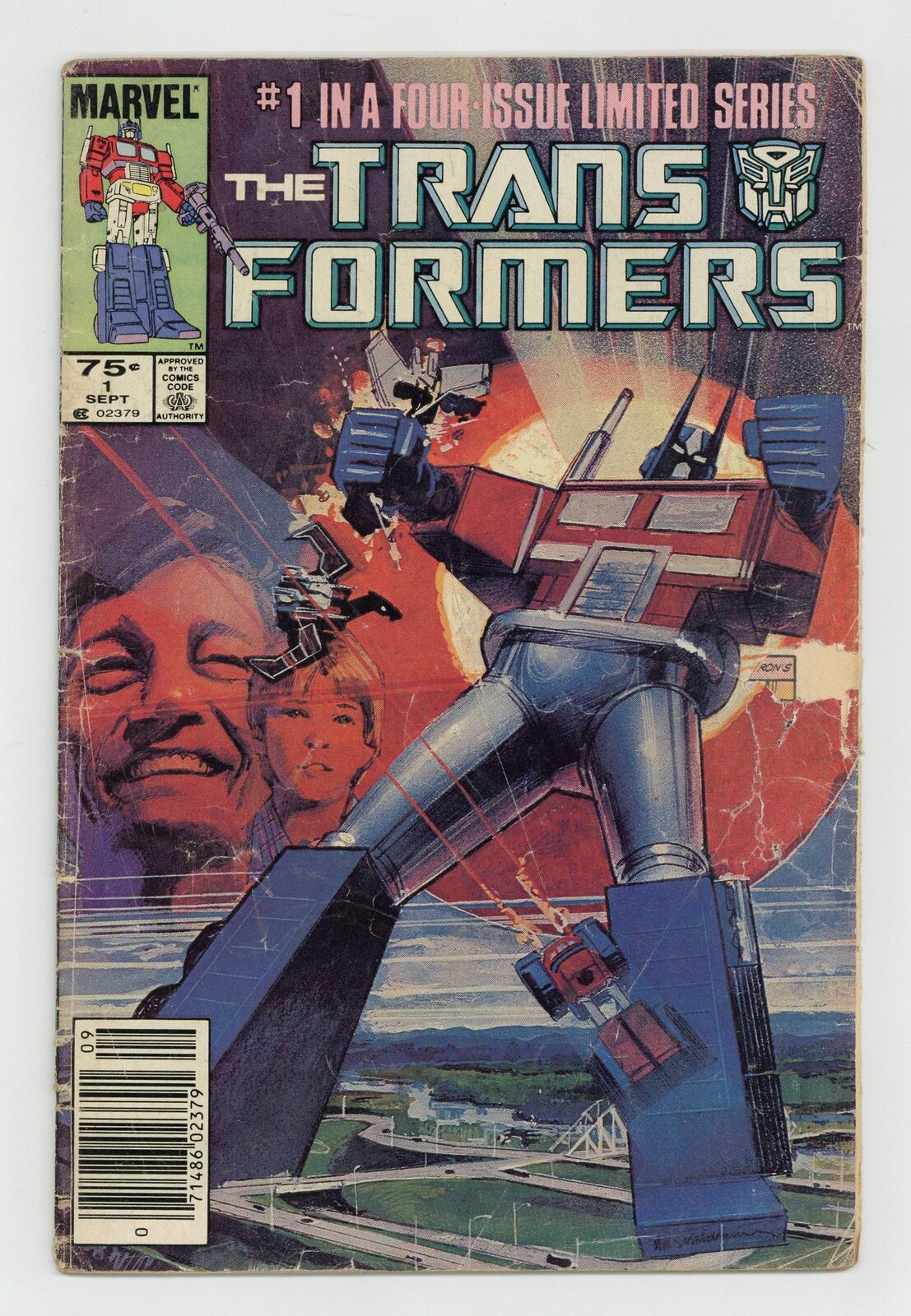 Transformers 1N Newsstand Variant GD- 1.8 1984