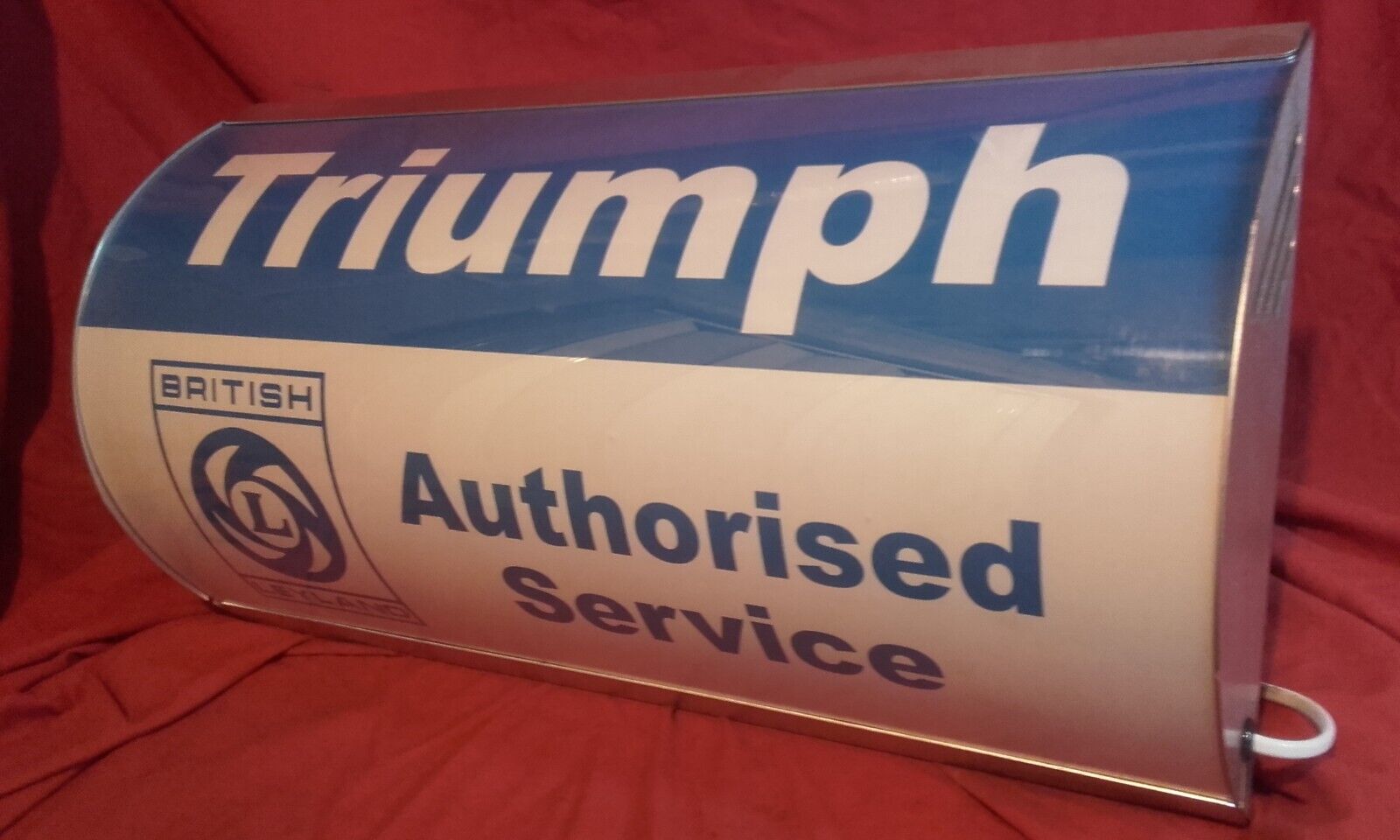 Triumph,BL,dolomite,,R7,classic,display,mancave,lightup sign,garage,workshop