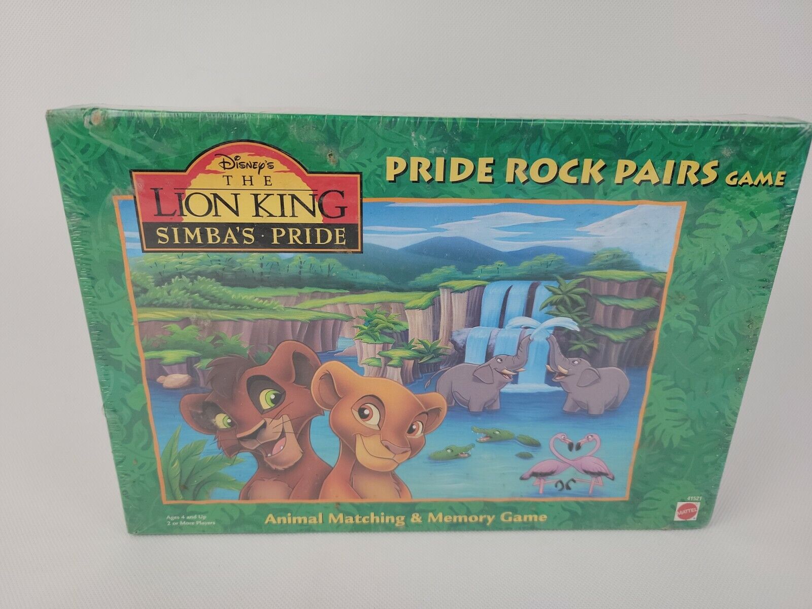 The Lion King Simba's Pride Rock Matching Card Board Game Mattel 1998 - Sealed