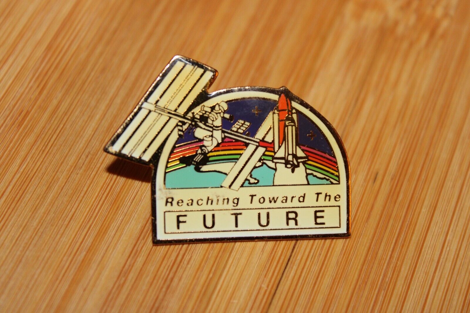 Reaching Toward the Future Nasa 1993 Pin