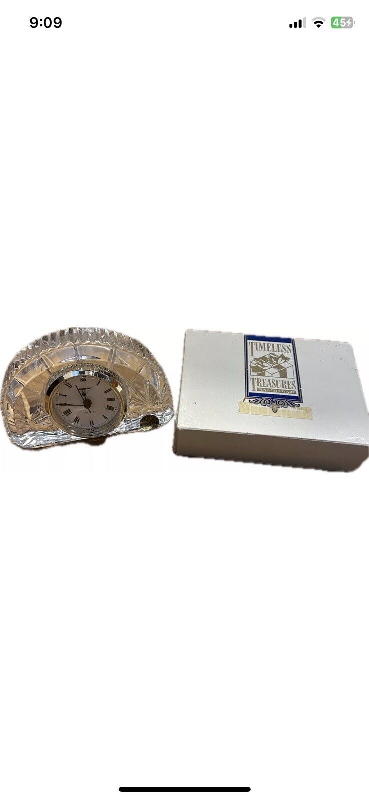 Cristal D’Arques Sunset Quartz Clock In Its Box